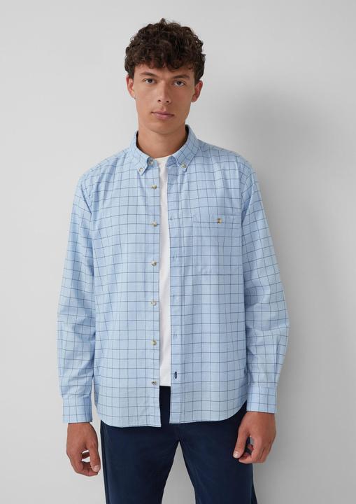 Immagine prodotto s.Oliver Hemd Regular Fit: Karo-Hemd aus Baumwolle mit Button-Down-Kragen (L, S)