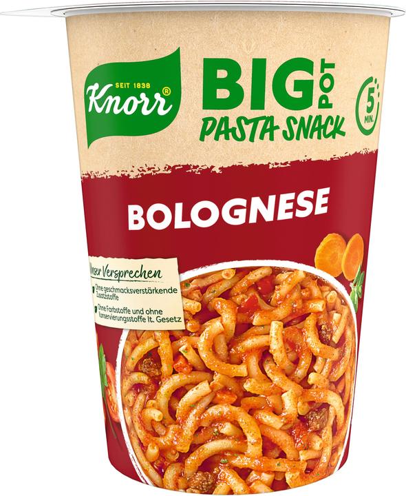 Produktbild Knorr Big Snack Pasta POT Bolognese Becher (88 g)