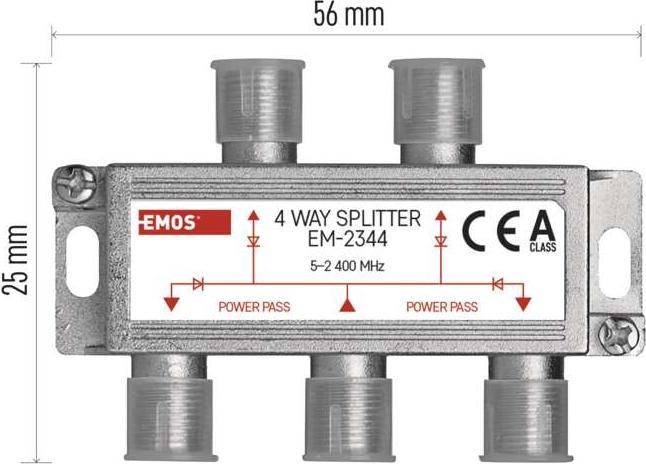 Actual product image Emos Splitter EM2344