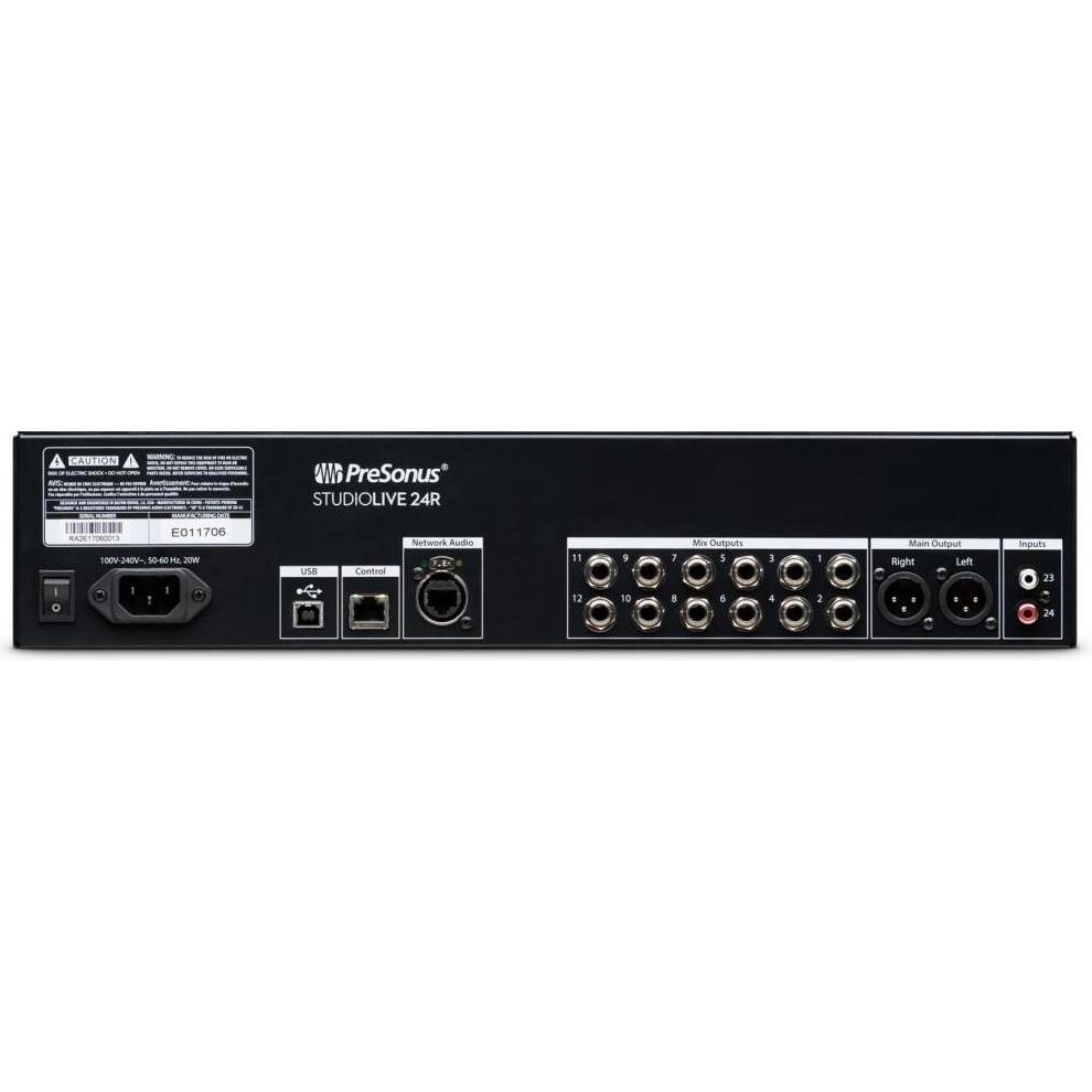 Thumbnail - PreSonus Mischpult StudioLive 24R – 32-Kanal, digital (Studio- und Livemixer), Mischpult, Schwarz