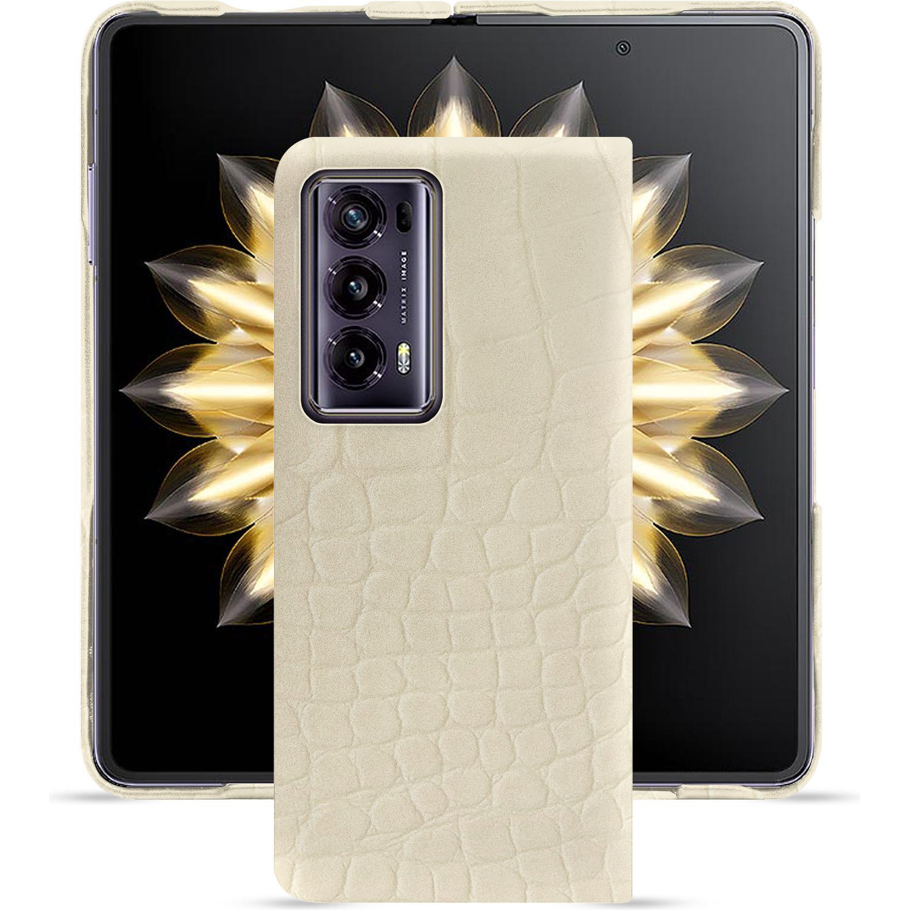 Noreve Honor Magic V2: cover in pelle (Honor Magic V2), Cover smartphone, Bianco