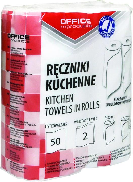 Actual product image Connect Kitchen towels, cellulose, 2-ply, 50 sheets, 9, 25 m, 2pcs, white (2x)