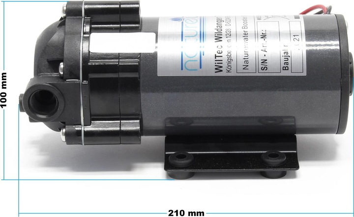 Produktbild Naturewater Druckerhöhungspumpe 600 GPD (2300 l) Booster Pumpe 108W Umkehrosmose (Boosterpumpe)