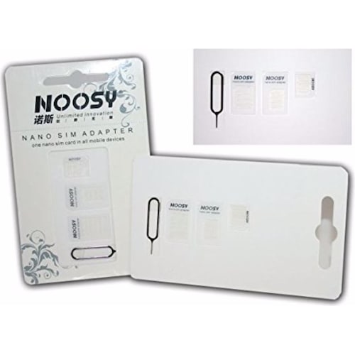 Noosy Nano-SIM Set 4, Weiteres Smartphone Zubehör, Weiss