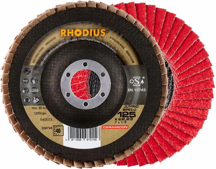 Actual product image Rhodius Flap disc VISION SPEED (40)