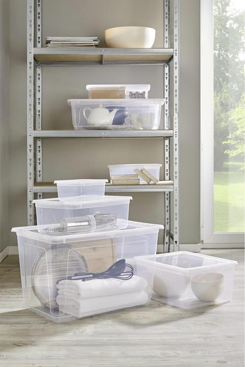 Immagine prodotto HomeZone Multibox 18L con coperchio Bea (39 x 33,5 x 18 cm, 18 l)