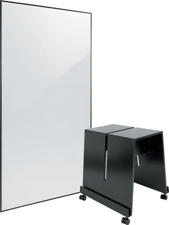 1x BA011 Marchio punta tonda 2-3mm gratis, 4 piedini in silicone per proteggere i bordi della tavola, 4 rotelle bloccabili per pavimenti duri