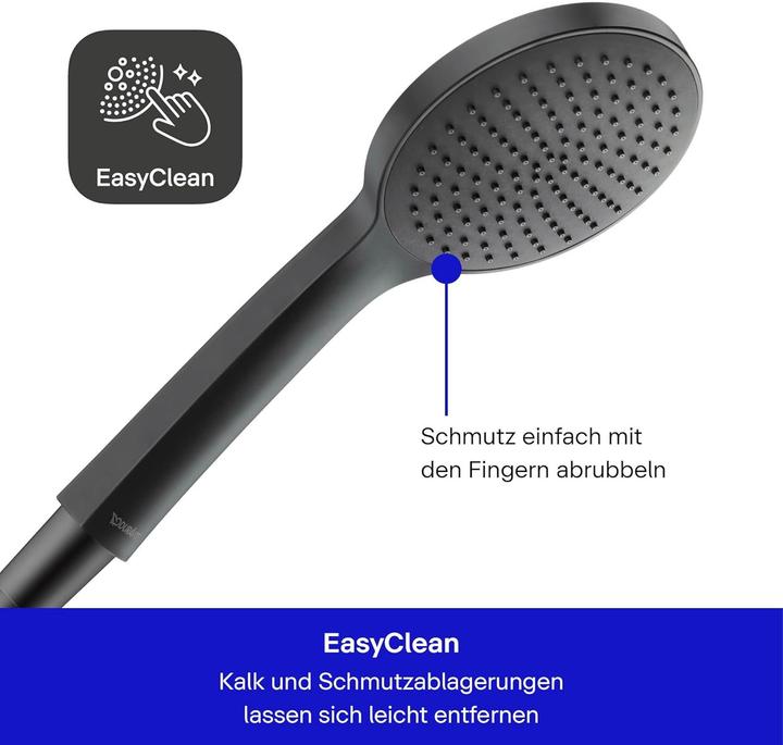 Produktbild Duravit Brauseset schwarz matt (1 Strahlart, 15 l/min)