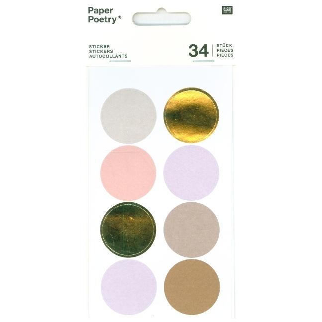 Rico Design, Sticker, Sticker, Punkte, Mauve FSC.99001.52.31
