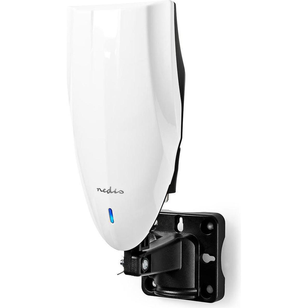 Nedis Antenna HDTV attiva Tipo di connessione: Connettore F FM/UHF/VHF Portata di ricezione: 0-50 km (Antenna interna, 40 dB, DVB-T / -T2, UKW / MW / 