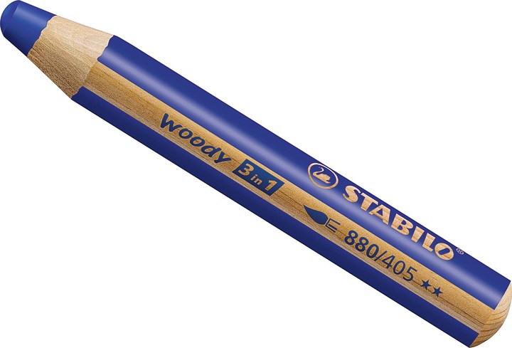Actual product image STABILO woody 3 in 1 coloured pencil (Ultramarine blue, 1 x)