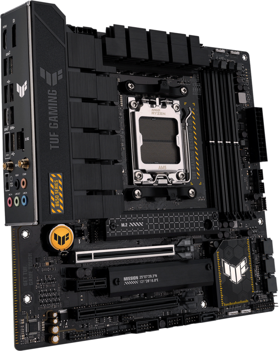 Produktbild ASUS TUF GAMING B650M-PLUS WIFI (AM5, AMD B650M, mATX)