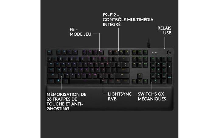 Produktbild Logitech G G513 Carbon (CH, Kabelgebunden)