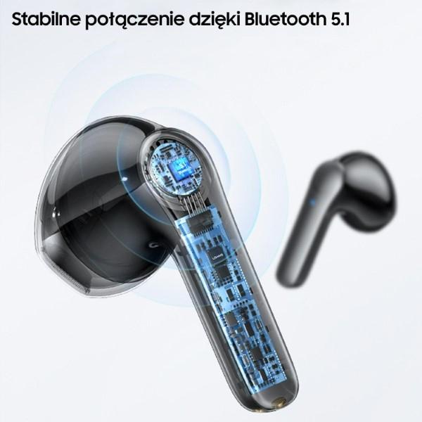 Produktbild Usams Słuchawki Bluetooth 5.1 TWS XH Series Dual mic bezprzewodowe niebieski/blue BHUXH03 (Aktive Geräuschunterdrückung, 6 h, Kabellos)