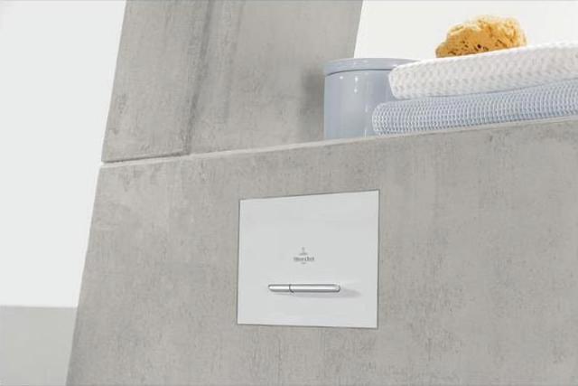 Actual product image Villeroy & Boch V&B actuator plate ViConnect E300 253x145x20mm white