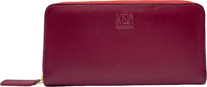 Ikon Sweden Kivik Apfel-Leder Reissverschluss-Portemonnaie gross