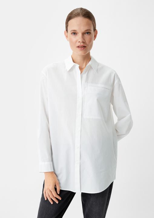 Immagine prodotto Comma Bluse Baumwollbluse mit Paspeltasche (40)
