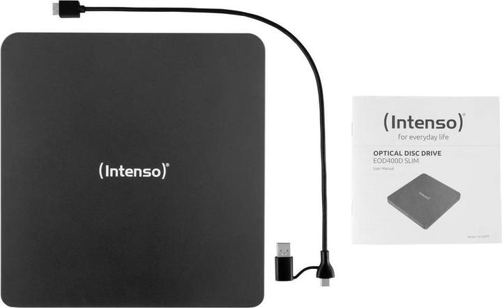Actual product image Intenso DVD-Brenner EOD 400D Slim (CD burner, DVD drive, DVD writer)
