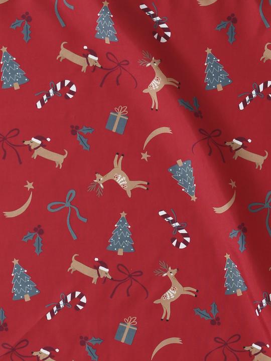 Produktbild Vertbaudet 2er-Set Furoshiki-Geschenktücher mit Weihnachtsmotiv (2x)
