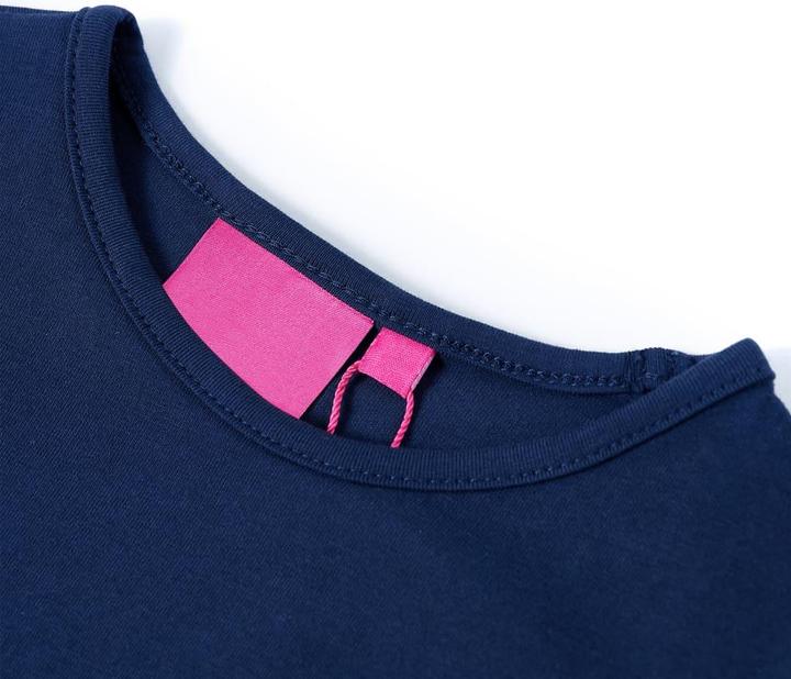 Immagine prodotto vidaXL Camicia da bambino a maniche lunghe blu navy 92,Materiale: 95 % cotone (92)