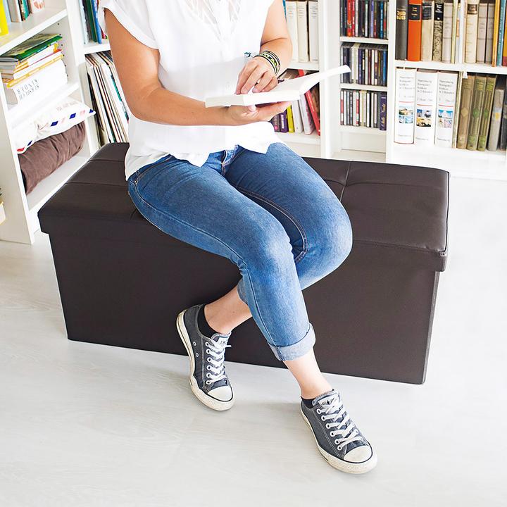 Actual product image Relaxdays Bench storage space (76 cm)
