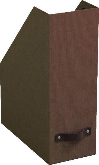 Bigso Zeitschriftenbox Lederbezug Estelle Recycled Leather (A4)