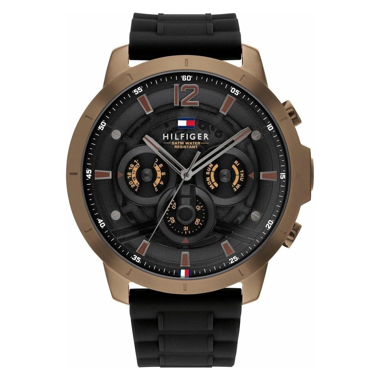 Tommy Hilfiger, Armbanduhr, - Luca 1710491, Braun, (50 mm)