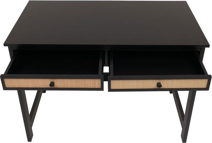Produktbild Mendler Schreibtisch HWC-O36, 78x110x60cm Holz  schwarz