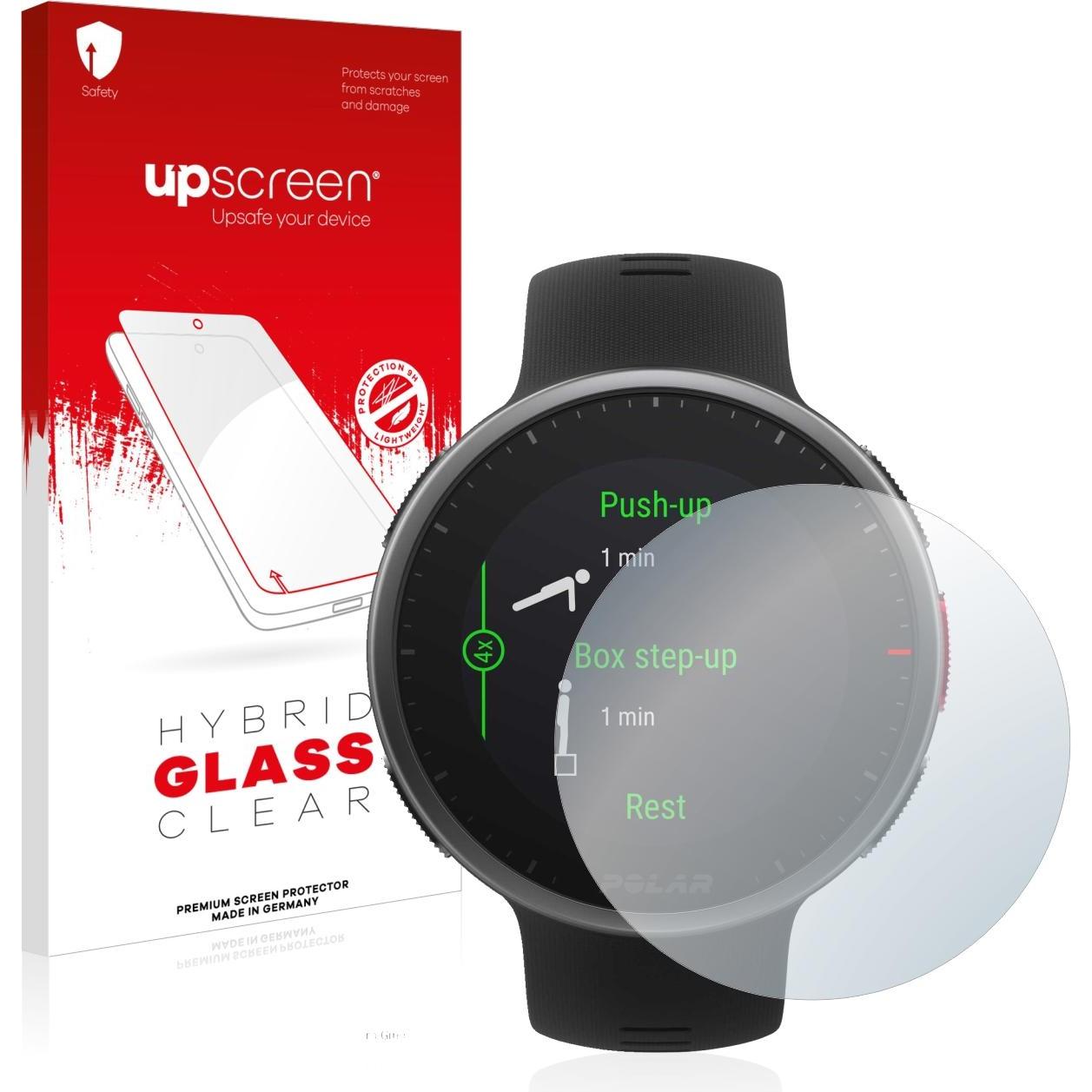 upscreen Scratch Shield Panzerglasfolie, Smartwatch Schutzfolie, Transparent