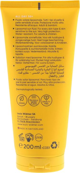 Produktbild Widmer Louis All Day LSF50+ Value Pack ohne Parfum 200 ml (Sonnencreme, SPF 50+, 200 ml)