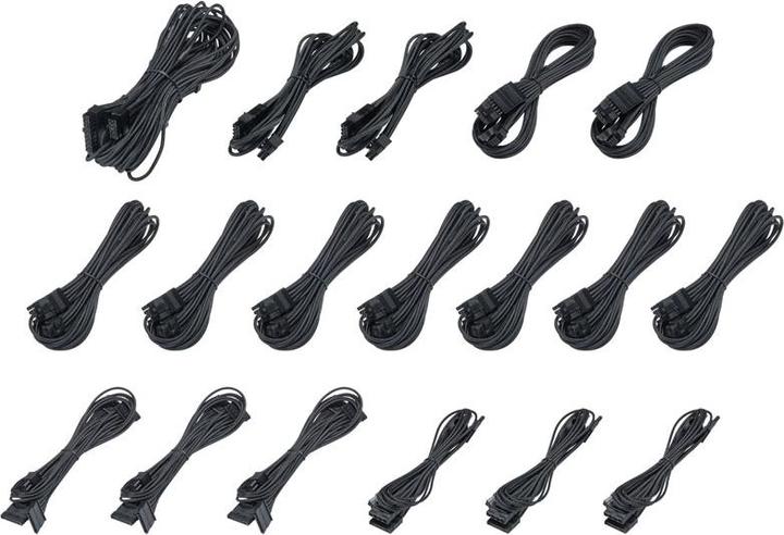 Phanteks Revolt Cable Kit, kit complet - noir