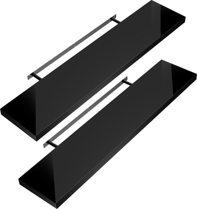 Set di 2 pezzi in nero lucido