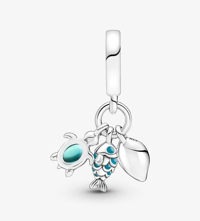 Immagine prodotto Pandora Pesce Tartaruga marina Cozza (Argento 925, Smalto)
