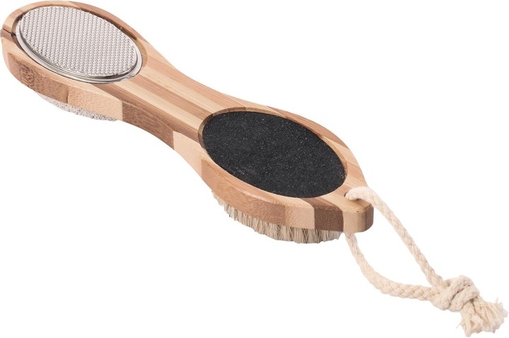 Immagine prodotto spirella Spazzola per piedi in bambù - 4 in 1 BEIGE - SPAZZOLA CORPO