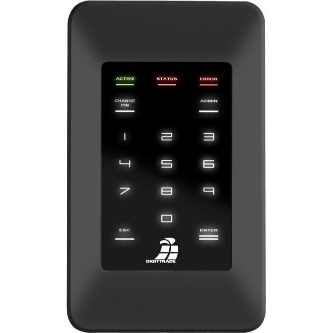 Digittrade HS256S 1TB externe SSD High Security Festplatte 6,35cm 2,5Zoll mit Hardware Verschluesselung 256-... (1000 GB...