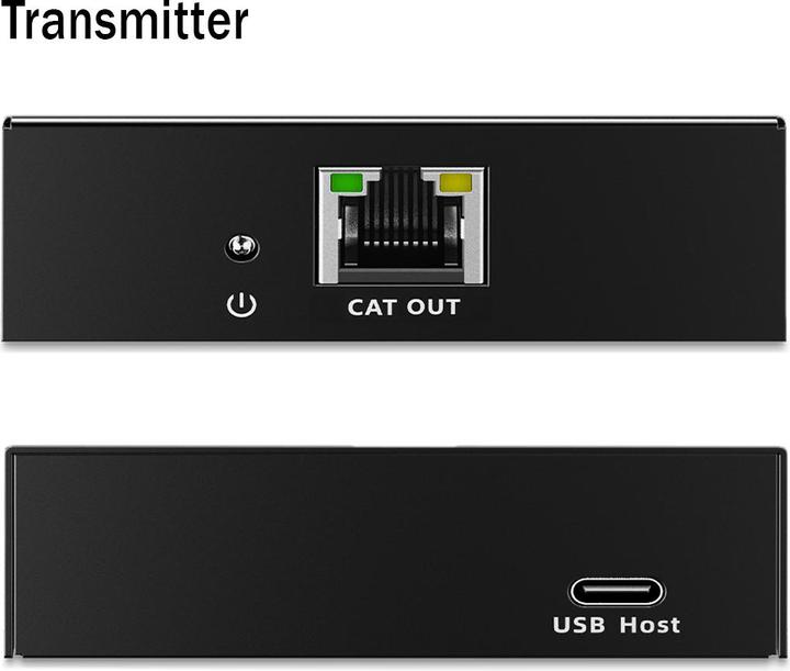 Image du produit Digitus CAT Extender USB 3.2 Gen1, 5 Gbps, 4 ports : 3x USB-A / 1x USB-C, 100m