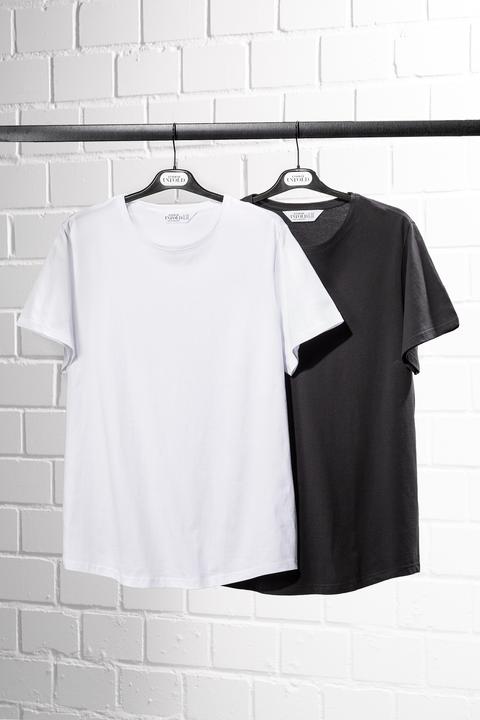 Produktbild Studio Untold Longshirt, Rundhals, Oversized, Halbarm, Doppelpack (50, 52)