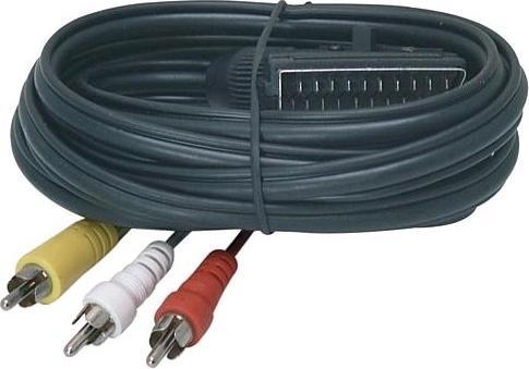 EGB ScartAdapterkabel 3 Cinchstecker2m (2 m, Cinch)