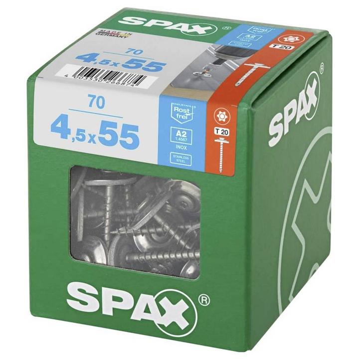 Actual product image Spax Sheet Metal Screw A2 T-Star Plus T20 4cut Sealing Washer 20mm XL (1 Screws per piece)