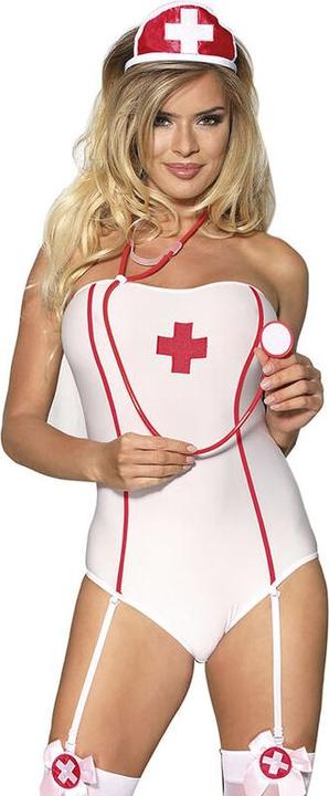 Actual product image Subblime Sexy Nurse Costume With Teddy S/M (M)