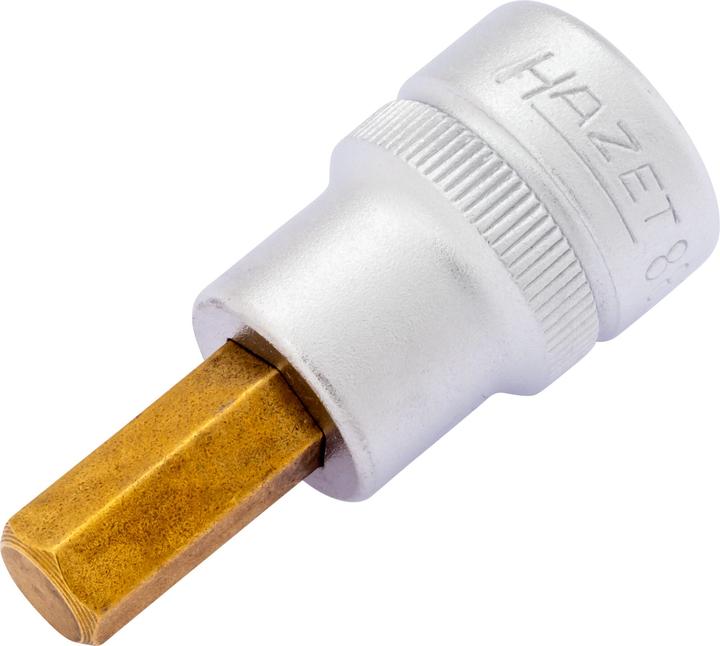 Produktbild HAZET Schraubendreher-Steckschlüsseleinsatz 8801K-8 ∙ Vierkant10 mm (3/8 Zoll) ∙ Innen Sechskant Pr… (8 mm)