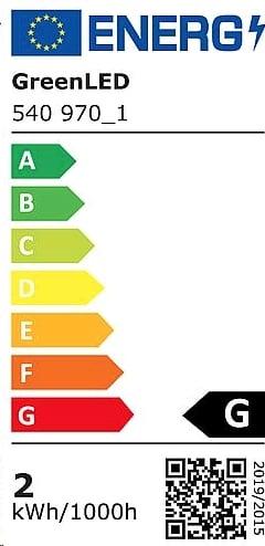Energie-Label Greenled LEDLampe G4DIM 12VDC 1,1W 90lm 3000K (G4, 90 lm, 1x)