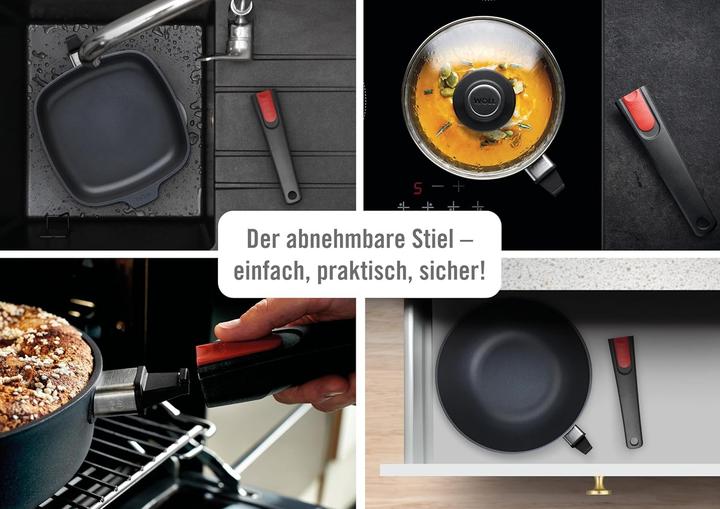 Immagine prodotto Woll Diamond Lite Guss-Wok-e Padella Ø 30 cm (30 cm, Wok, Alluminio, Acciaio inossidabile)