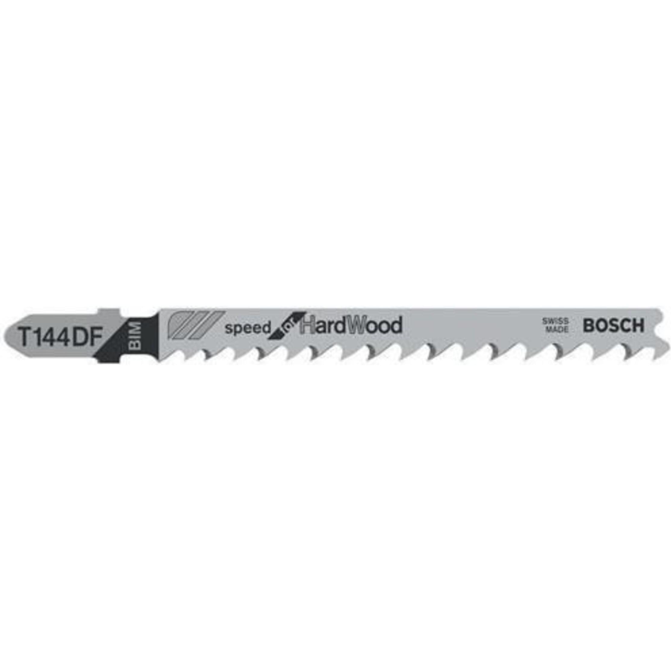 Bosch Professional Zubehör, Lama, Lama per seghetto alternativo PRO Hardwood fast T144DF, 100 mm, 25 pezzi.