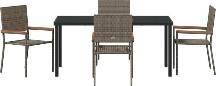 Actual product image vidaXL Garden dining set (160 x 80 x 73 cm)