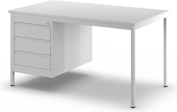 Actual product image eurokraft basic Master desk, light gray (140 cm, 80 cm)
