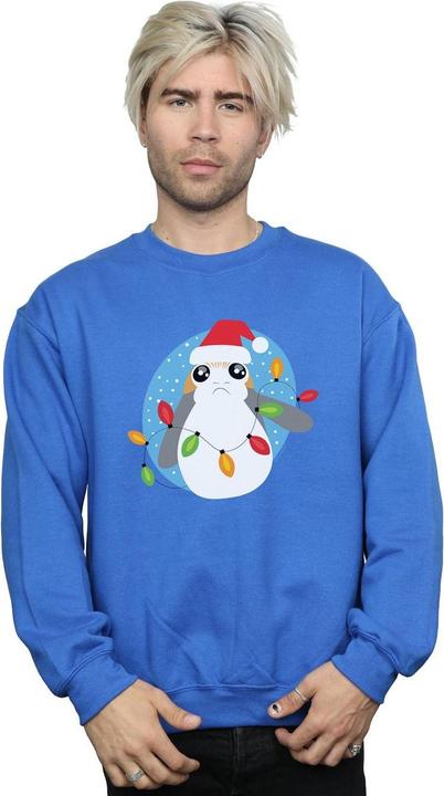 Produktbild Star Wars The Last Jedi Porg Christmas Lights Sweatshirt (5XL)