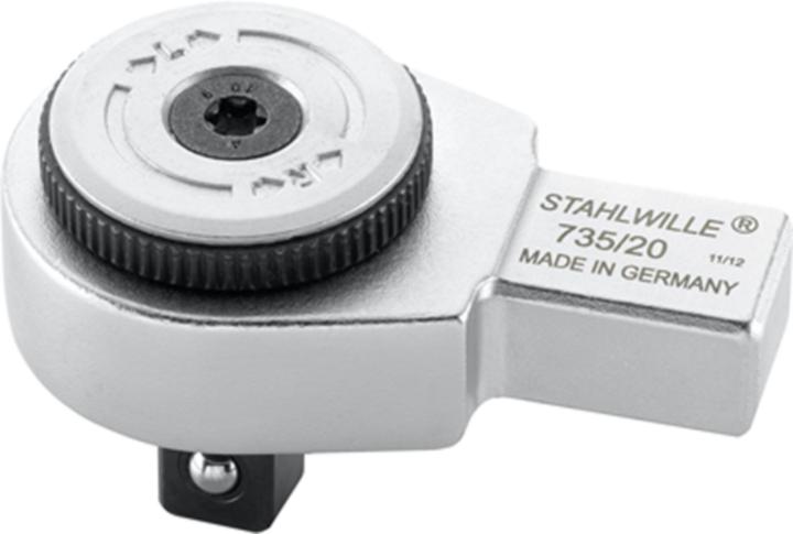 Produktbild Stahlwille Feinzahn-Einsteckknarre | 735/20 (1/2", 300 Nm)