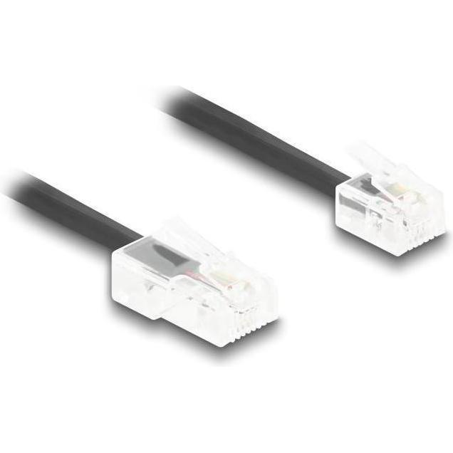 Delock Telefonkabel / Spiralkabel RJ11 Stecker zu RJ45 Steck, Telefon Zubehör