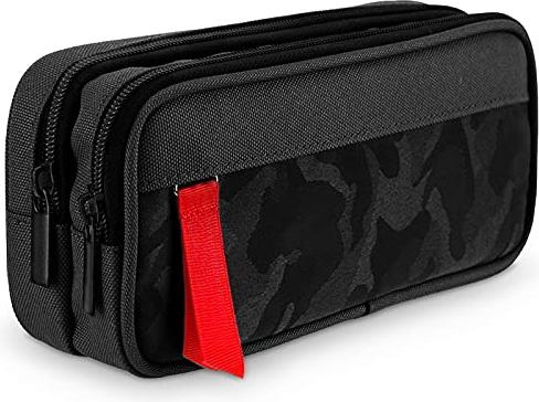 Produktbild Only-Bags.Store Grosses Fassungsvermögen Leinwand Federmäppchen, mehrschichtige Student Federmäppchen Federmappe
